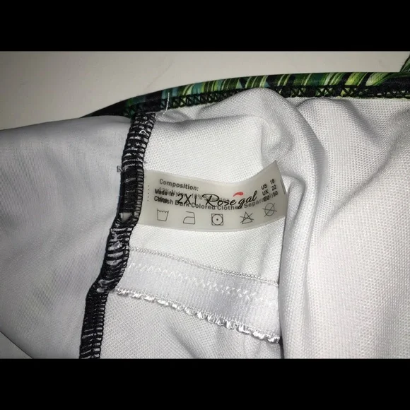 Rose Gal One Piece High Waist Swimsuit Size 18 - Picture 2 of 7